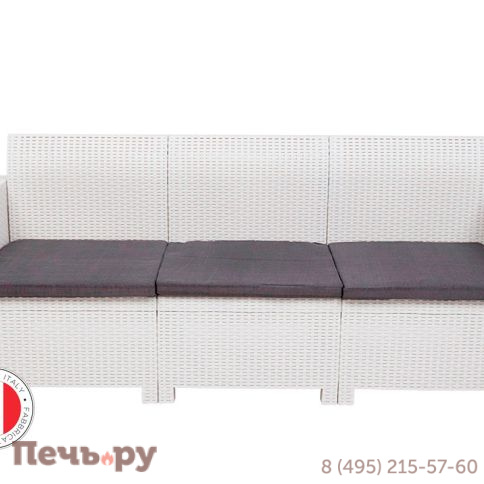 Комплект мебели NEBRASKA SOFA 3 (3х местный диван), белый фото 7