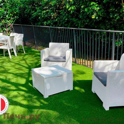 Комплект мебели Bica NEBRASKA TERRACE Set (стол, 2 кресла), белый фото 11