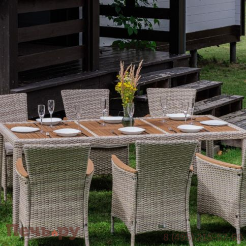 Комплект мебели Royal Family Amelia бежевого цвета на 8 персон фото 4