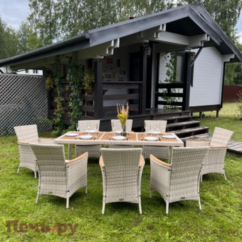 Комплект мебели Royal Family Amelia бежевого цвета на 8 персон фото