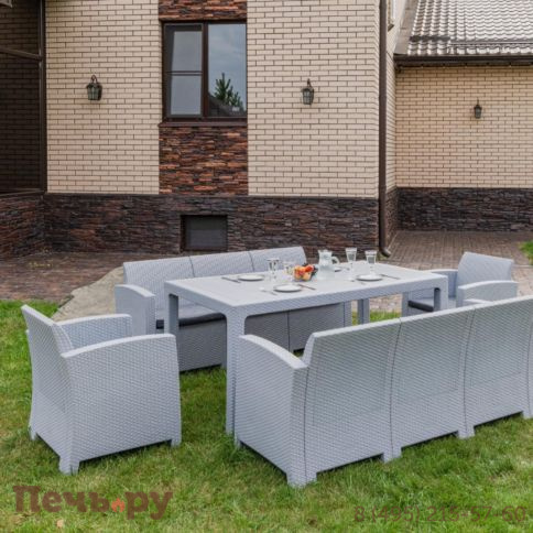 Комплект мебели Royal Family GRAND LANA DINING XL светло-серый фото 2