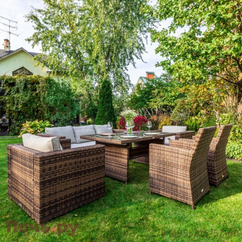 Комплект мебели Royal Family Karl Plus коричневого цвета фото