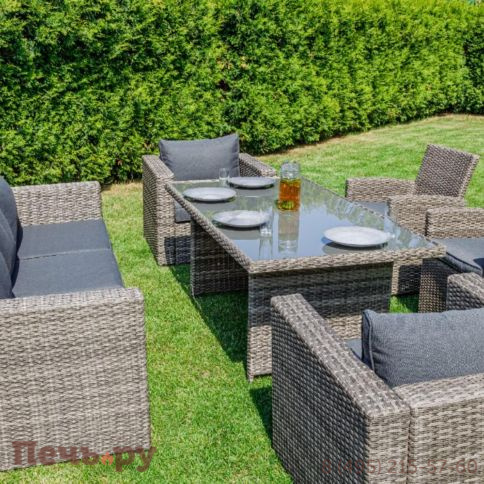 Комплект мебели Royal Family Karl Plus серого цвета фото 4