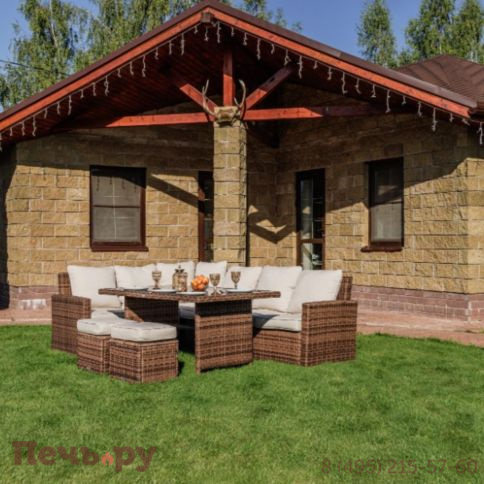 Комплект мебели Royal Family Zorro коричневого цвета фото 4