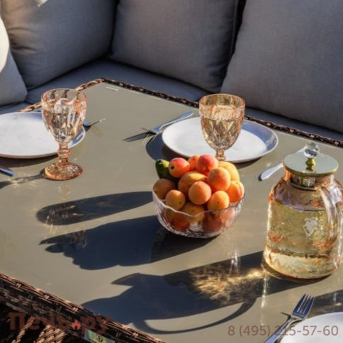 Комплект мебели Royal Family Zorro коричневого цвета фото 7