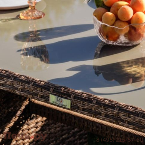 Комплект мебели Royal Family Zorro коричневого цвета фото 8