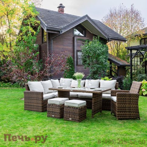 Комплект мебели Royal Family Zorro Plus коричневого цвета фото 2