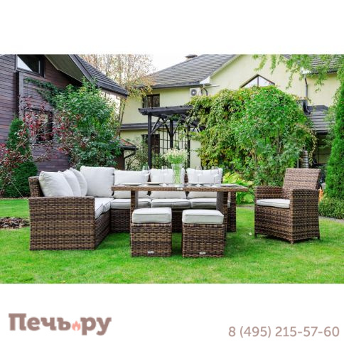 Комплект мебели Royal Family Zorro Plus коричневого цвета фото