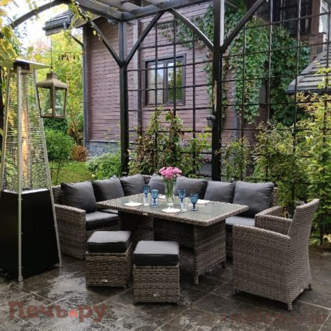 Комплект мебели Royal Family Zorro Plus серого цвета фото 2