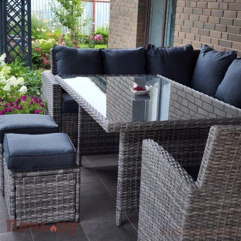 Комплект мебели Royal Family Zorro Plus серого цвета фото 8