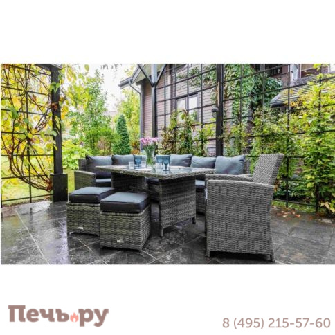 Комплект мебели Royal Family Zorro Plus серого цвета фото