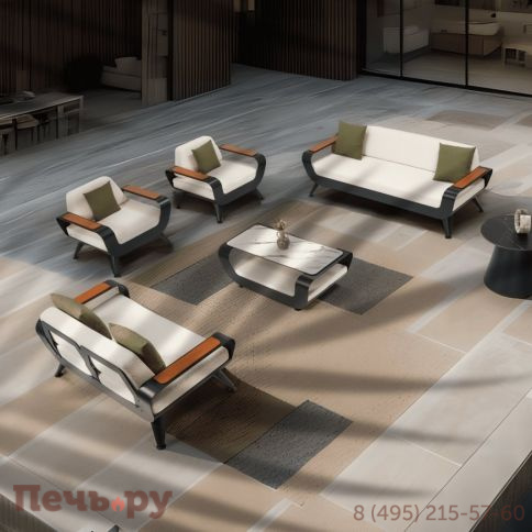 Комплект металлической лаунж мебели Bomonti Breeze фото 2