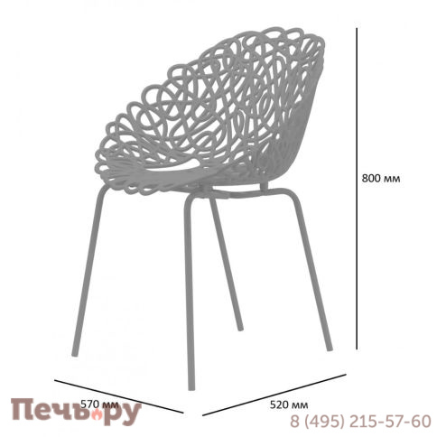 Комплект пластиковых кресел Qeeboo Bacana Set 2 OUT фото 9