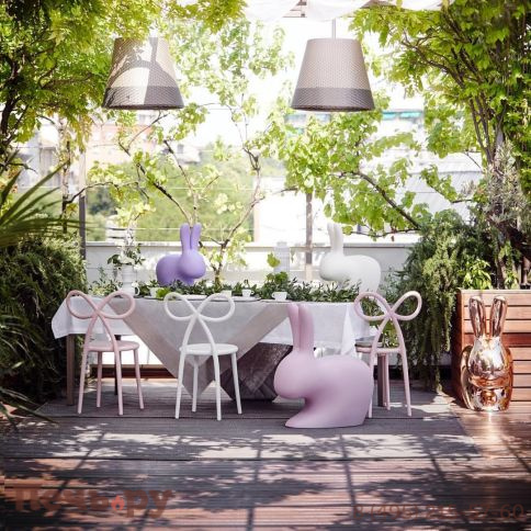 Комплект пластиковых стульев Qeeboo Ribbon Set 2 фото 4