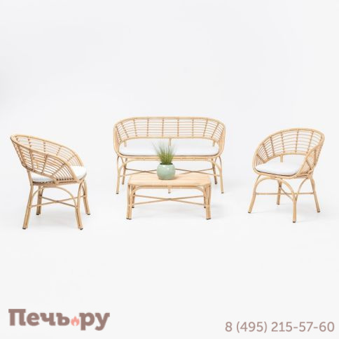 Комплект плетеной лаунж мебели RosaDesign Coconut фото 2