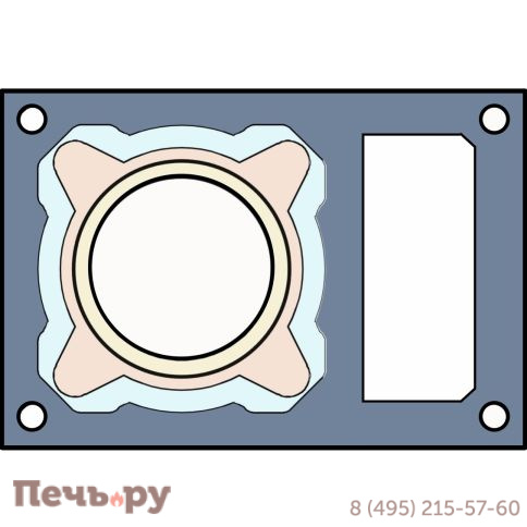 Комплект Schiedel Isotor с плитой по месту, с вентканалом фото 21