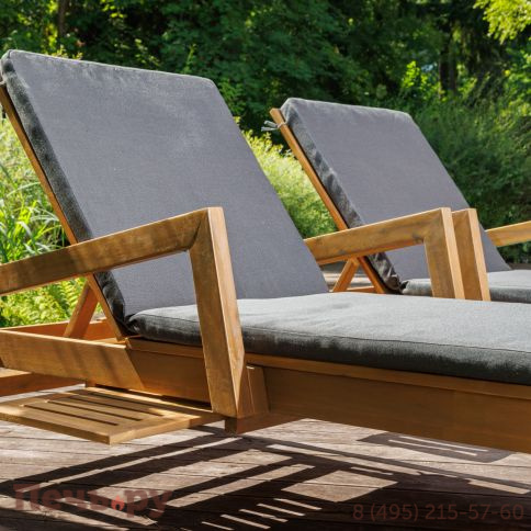 Комплект шезлонгов Royal Family PAOLO на колесиках из акации(teaklook) фото 2