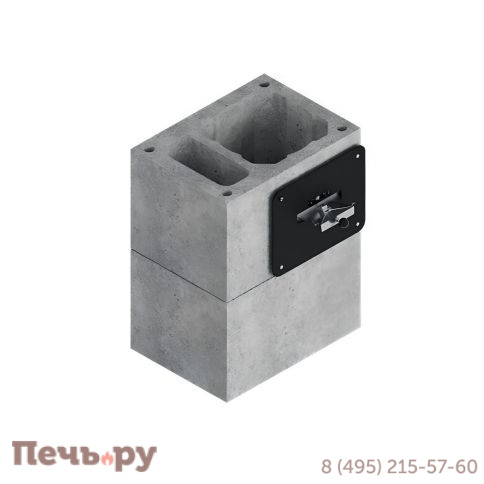 Комплект шибера Schiedel Isotor с вентканалом, высота 0,33 м фото