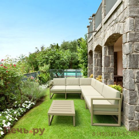 Комплект угловой пластиковой мебели Tagliamento Mykonos фото 2