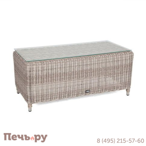 Кон Панна 4SiS столик журнальный из искусственного ротанга, цвет бежевый фото 12