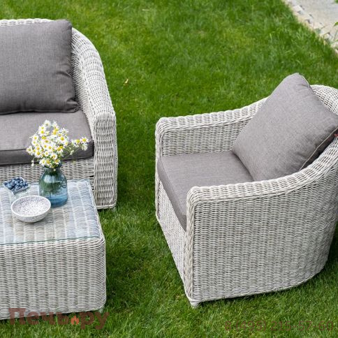 Кон Панна 4SiS столик журнальный из искусственного ротанга, цвет бежевый фото 8