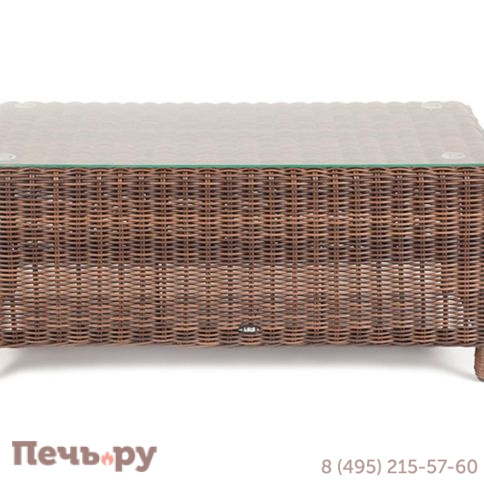 Кон Панна 4SiS столик журнальный из искусственного ротанга, цвет коричневый фото 2