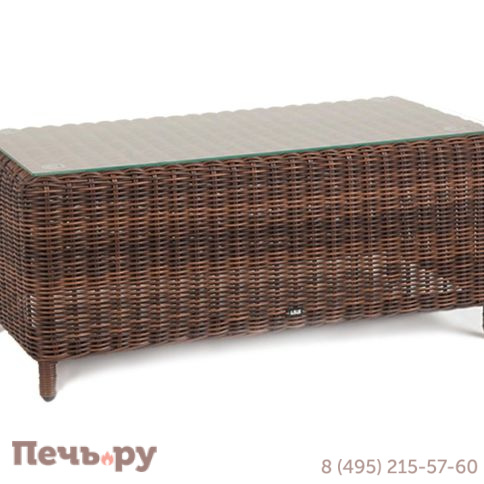 Кон Панна 4SiS столик журнальный из искусственного ротанга, цвет коричневый фото 3