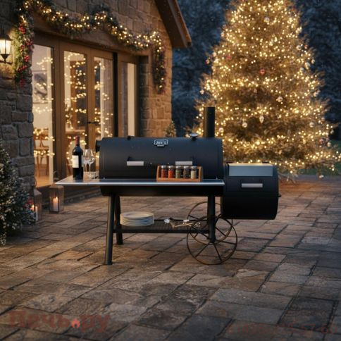 Коптильня Oklahoma Joe's Longhorn Reverse Flow Limited Edition фото 2