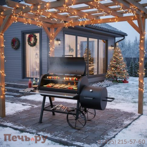 Коптильня Oklahoma Joe's Longhorn Reverse Flow Limited Edition фото