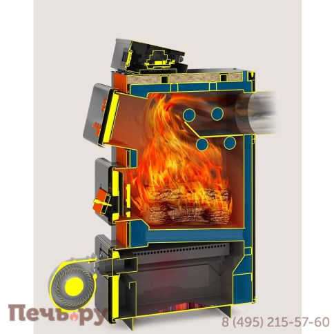 Котел твердотопливный Теплодар Куппер ПРО Турбо 16 фото 2