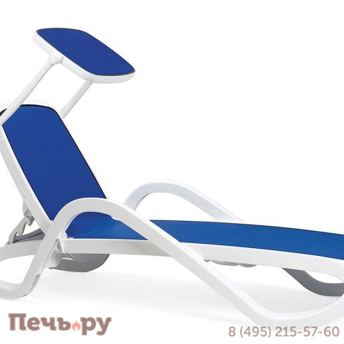 Козырек для шезлонга Gardeck Nardi бело-синий фото 2