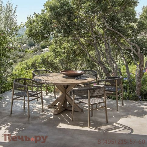 Кресло деревянное плетеное Ethimo Kilt KIPDT5RCD фото 2