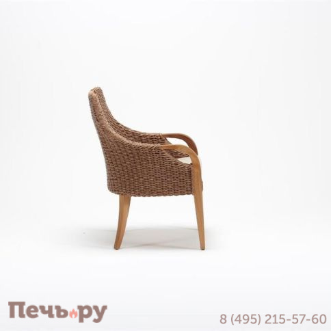 Кресло деревянное плетеное с подушкой Tagliamento Candy фото 3