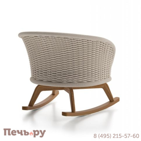 Кресло-качалка плетеное с подушкой Atmosphera Ludo фото 5