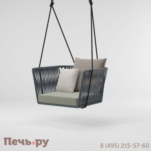 Кресло-качели плетеное Kettal Bitta фото 4