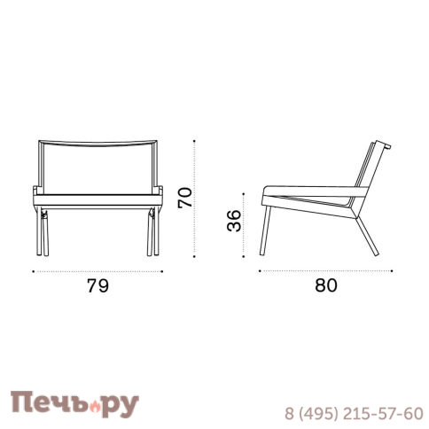 Кресло лаунж плетеное Ethimo Allaperto Nautic фото 6