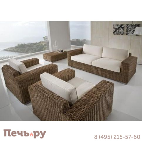 Кресло лаунж плетеное RosaDesign Penelope фото 3