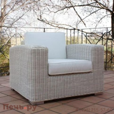 Кресло лаунж плетеное RosaDesign Penelope фото