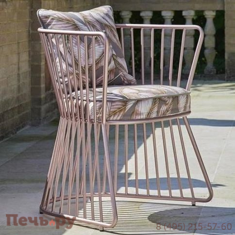 Кресло металлическое с подушками DFN Yucca фото