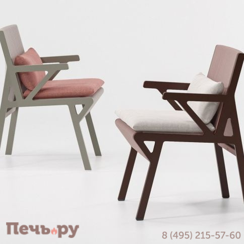 Кресло металлическое с подушкой Kettal Vieques фото 4