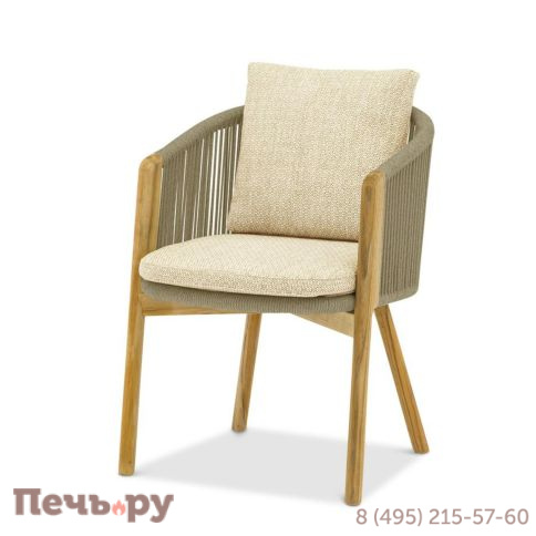 Кресло обеденное Brafritid Avesta тик/алюминий фото 2