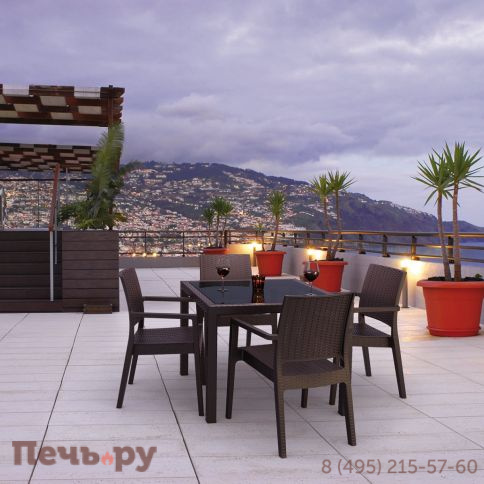 Кресло пластиковое плетеное Siesta Contract Ibiza 234/810-3228 фото 2