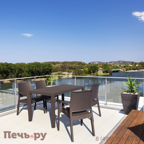 Кресло пластиковое плетеное Siesta Contract Ibiza 234/810-3228 фото 4