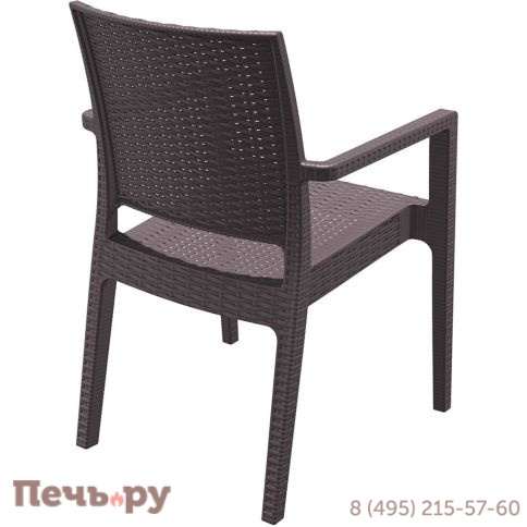 Кресло пластиковое плетеное Siesta Contract Ibiza 234/810-3228 фото 9