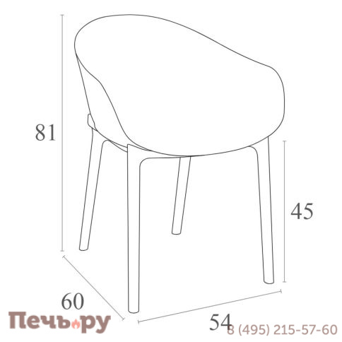 Кресло пластиковое Siesta Contract Sky 234/102-9299 фото 11