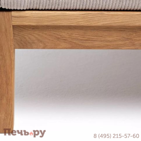 Кресло плетеное из роупа 4SiS Диего, основание дуб, каркас алюминий светло-серый (RAL7035) шагрень, роуп бежевый круглый, ткань бежевая 15052 фото 7