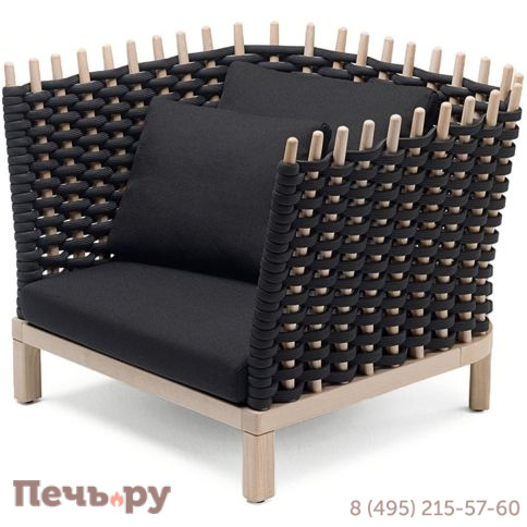 Кресло плетеное Paola Lenti Wabi фото