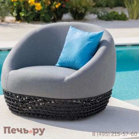 Кресло плетеное с обивкой Felicita Tonga фото 2