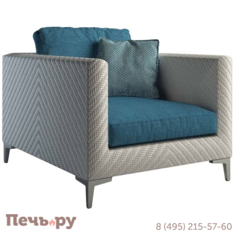 Кресло плетеное с подушками DFN Miami фото