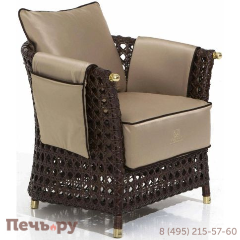 Кресло плетеное с подушками DFN Rigel фото